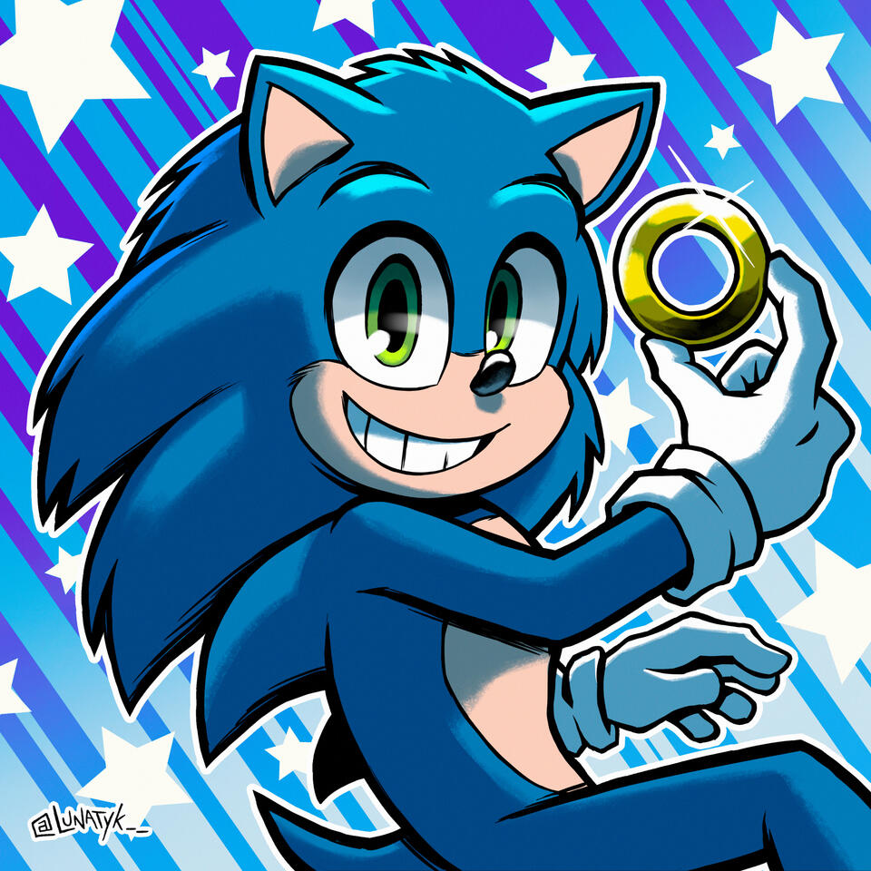 YouTube profile commission for MovieSonicYT